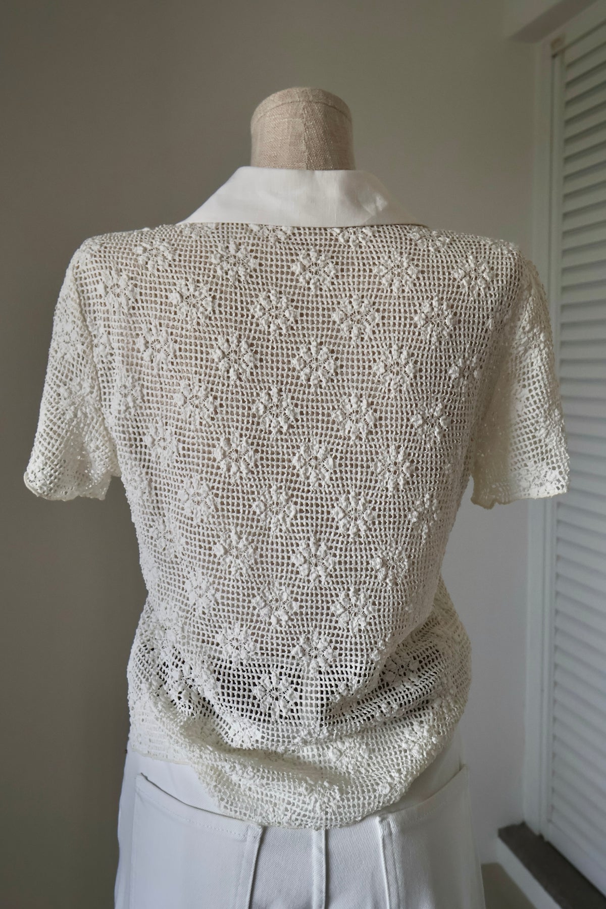 Crochet Lattice Polo
