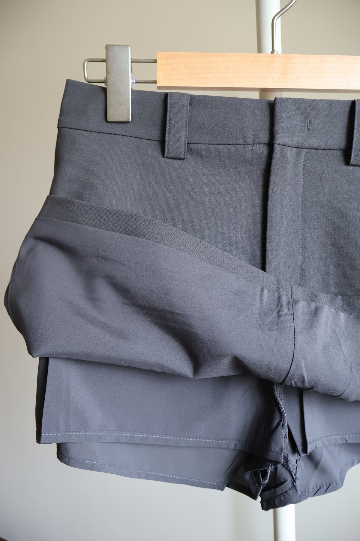 Graphite Mini Skort