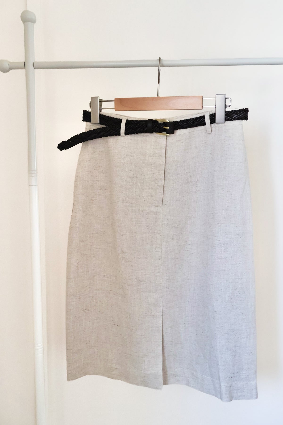 Flax Pencil Skirt