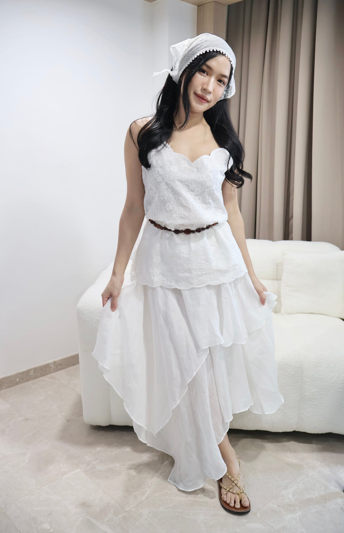 Petal Lace Skirt Set