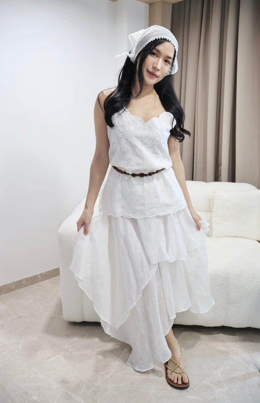 Petal Lace Skirt Set