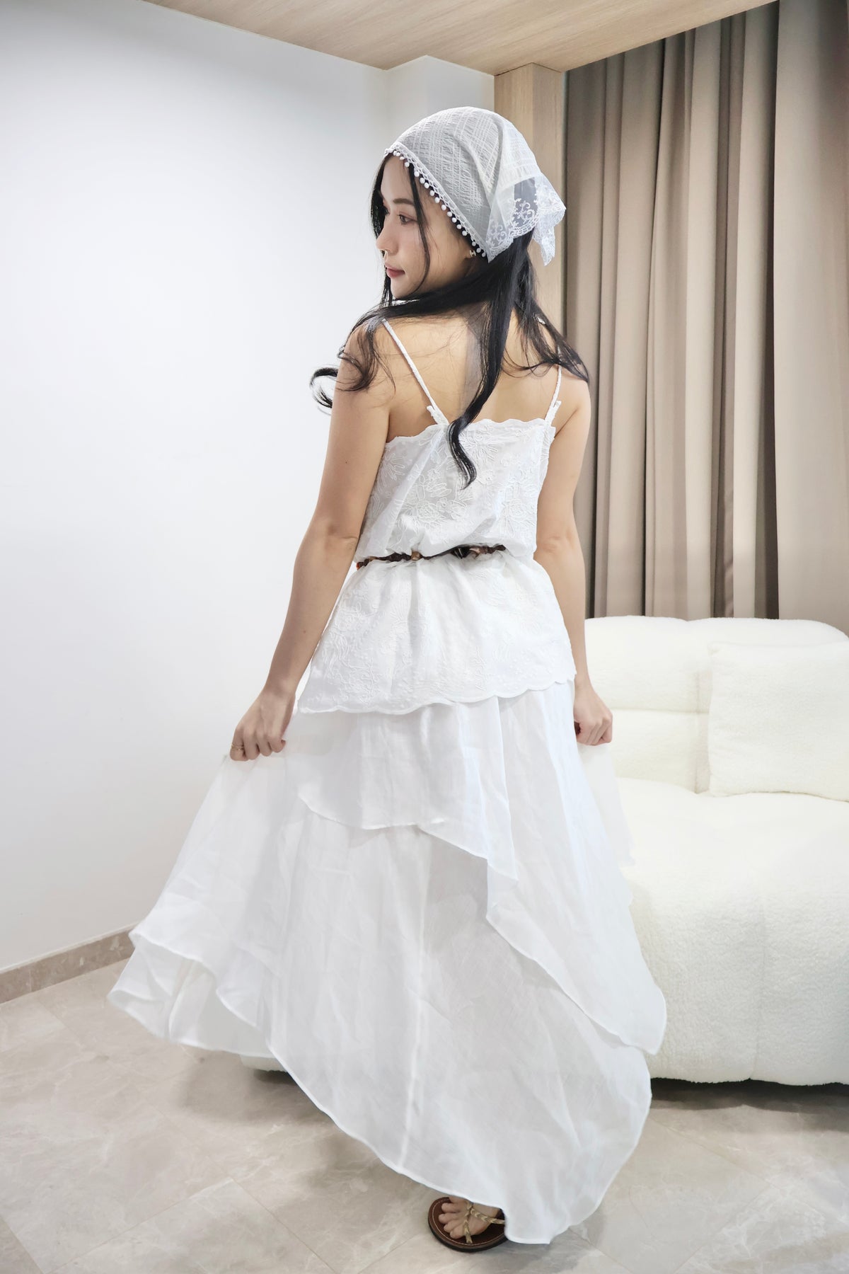Petal Lace Skirt Set